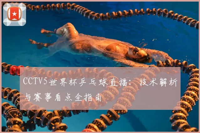 CCTV5世界杯乒乓球直播：技术解析与赛事看点全指南